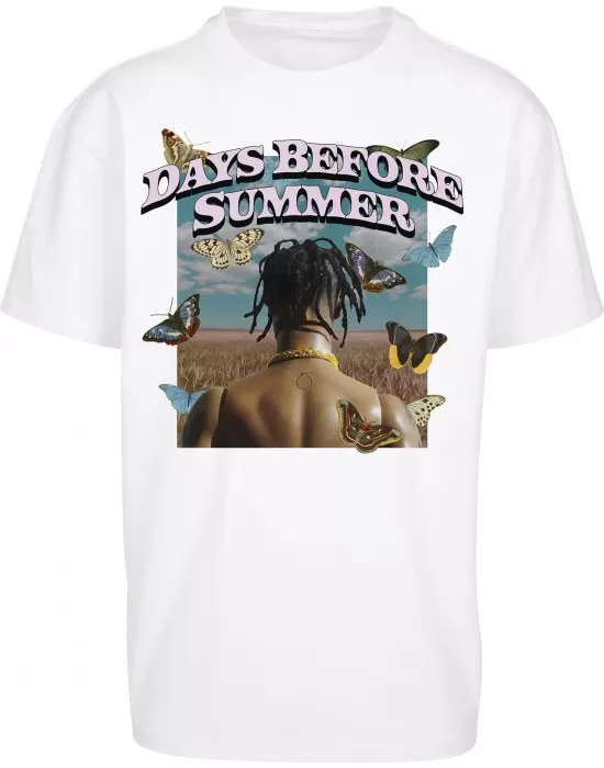 Мъжка тениска в бял цвят Mister Tee Days Before Summer, Тениски - Hoodstyle.bg