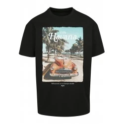 Мъжка тениска в черен цвят Mister Tee Havana Vibe 