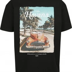 Мъжка тениска в черен цвят Mister Tee Havana Vibe 