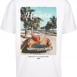 Мъжка тениска в бял цвят Mister Tee Havana Vibe 