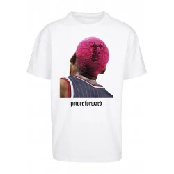 Мъжка тениска в бял цвят Mister Tee Power Forward