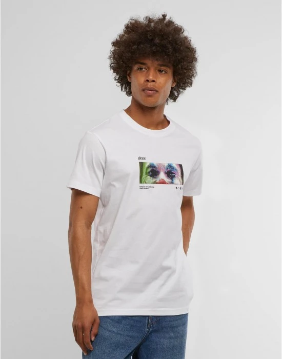 Тениска Please Tee white 5XL