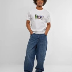 Тениска Please Tee white 5XL