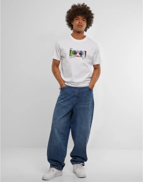 Тениска Please Tee white 5XL
