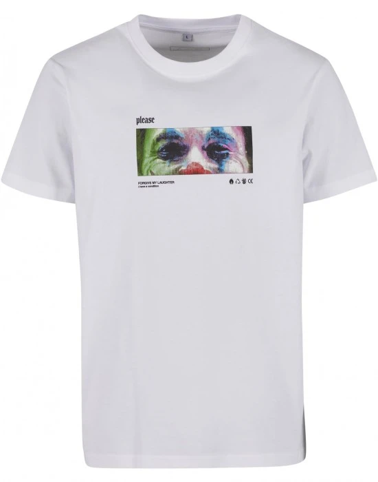 Тениска Please Tee white 5XL