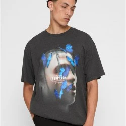 Тениска Le Papillon Oversize Tee charcoal XXL