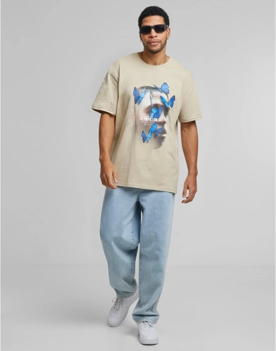 Тениска Le Papillon Oversize Tee wet sand XXL