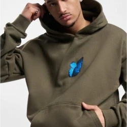 Le Papillon Heavy Oversize Hoody olive XXL