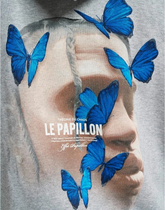 Le Papillon Heavy Oversize Hoody grey XXL