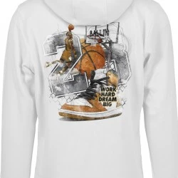 Мъжки суичър в бяло Мister Tee Vintage Ballin 