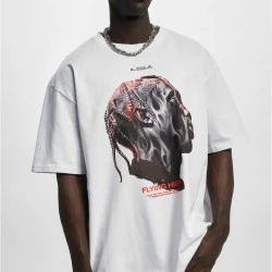 Мъжка тениска в бял цвят Mister Tee Flying High Oversize