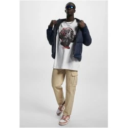Мъжка тениска в бял цвят Mister Tee Flying High Oversize
