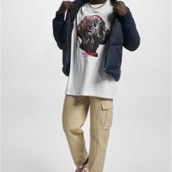 Мъжка тениска в бял цвят Mister Tee Flying High Oversize