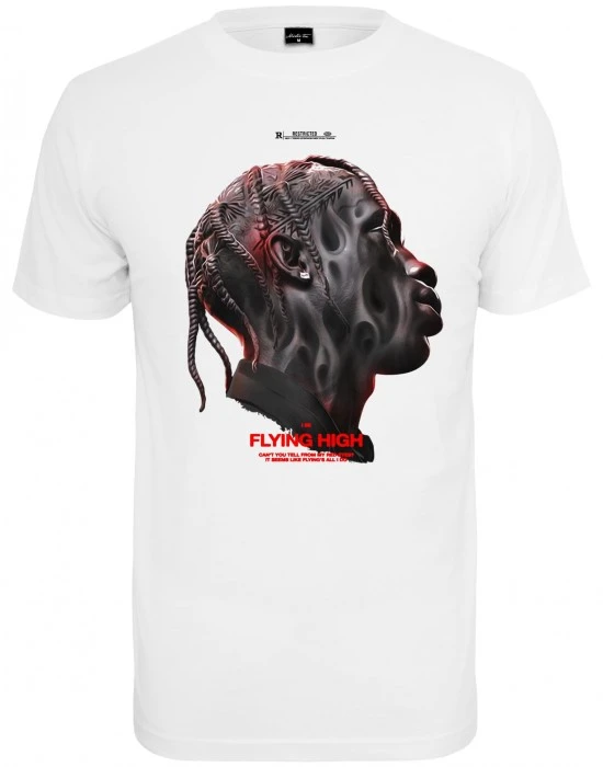 Мъжка тениска в бял цвят Mister Tee Flying High Oversize, Овърсайз - Hoodstyle.bg
