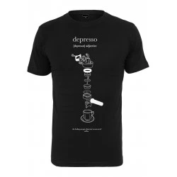 Мъжка тениска в черен цвят Mister Tee Depresso