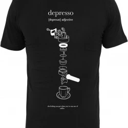 Мъжка тениска в черен цвят Mister Tee Depresso