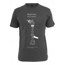 Мъжка тениска в сив цвят Mister Tee Depresso