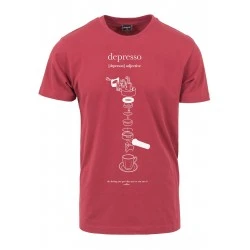 Мъжка тениска в червен цвят Mister Tee Depresso