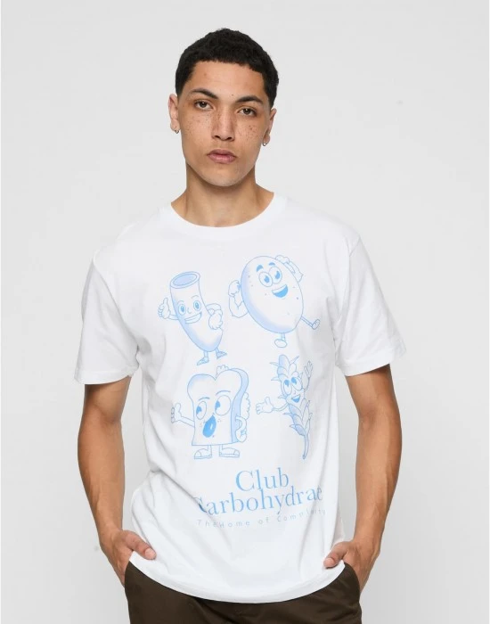 Тениска Club Carbohydrate Tee white XXL