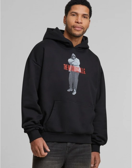 Biggie Smalls Concrete Heavy Oversize Hoody black XXL