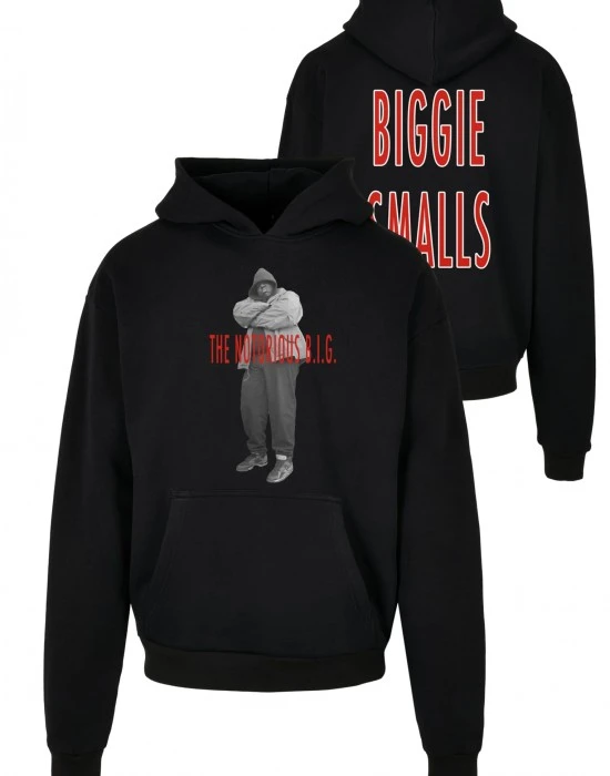 Biggie Smalls Concrete Heavy Oversize Hoody black XXL