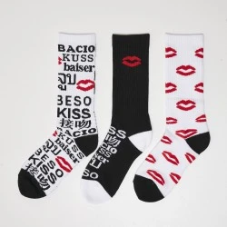 Комплект три чифта чорапи на целувки Mister Tee Kiss