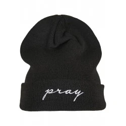 Мъжка шапка бийни в черно Mister Tee Pray 