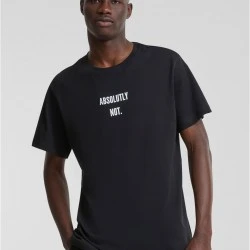 Мъжка тениска в черно Mister Tee Absolutely Not