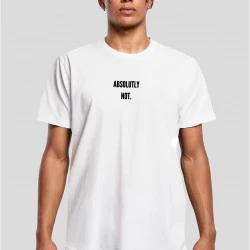 Мъжка тениска в бяло Mister Tee Absolutely Not