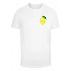Тениска Life Gives Lemons Tee T-Shirt Round Neck white XXL