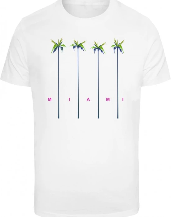 Тениска Miami Palms Tee white XXL