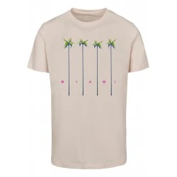 Тениска Miami Palms Tee pink marshmallow XXL