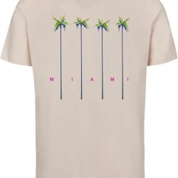 Тениска Miami Palms Tee pink marshmallow XXL