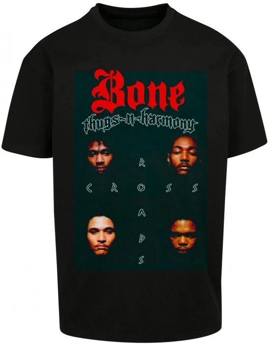 Мъжка тениска в черен цвят Mister Tee Bone-Thugs-N-Harmony Crossroads Oversize, Овърсайз - Hoodstyle.bg