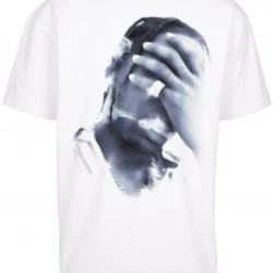 Мъжка тениска в бял цвят Mister Tee 4 AM Oversize