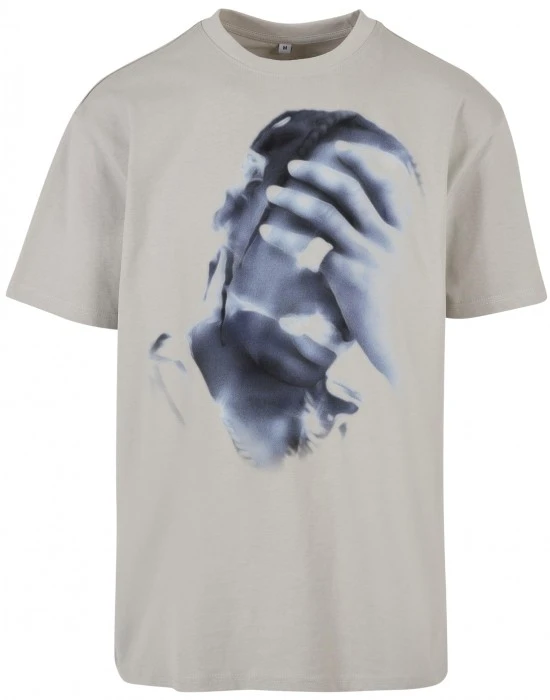 Мъжка тениска в сив цвят Mister Tee 4 AM Oversize, Овърсайз - Hoodstyle.bg