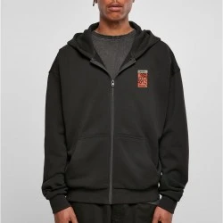 Puffer Peace Heavy Oversize Zip Hoody black XXL
