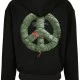 Puffer Peace Heavy Oversize Zip Hoody black XXL