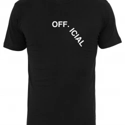 Мъжка тениска в черен цвят Mister Tee Official
