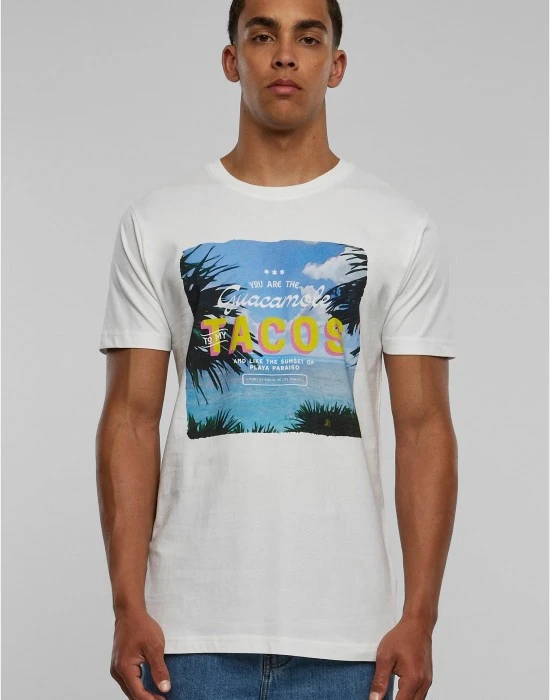 Тениска Tacos Tee white XXL