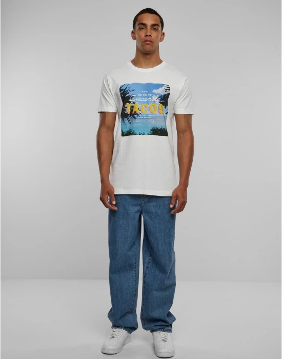 Тениска Tacos Tee white XXL