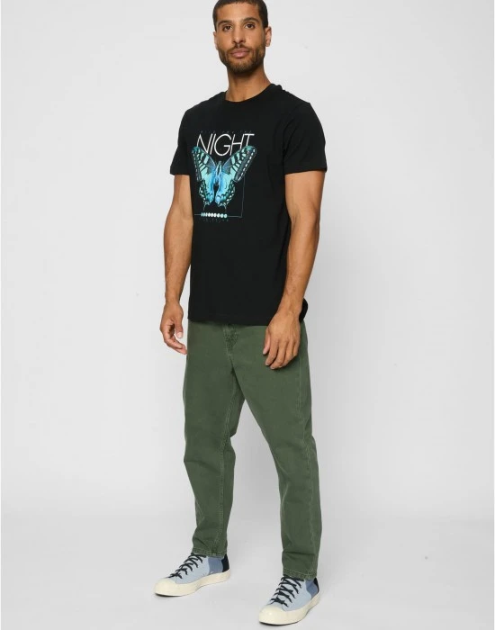 Тениска 3 Butterflies Tee black XXL