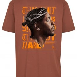 Тениска в кафяв цвят Mister Tee Kendrick Lamar K-Dot Oversize
