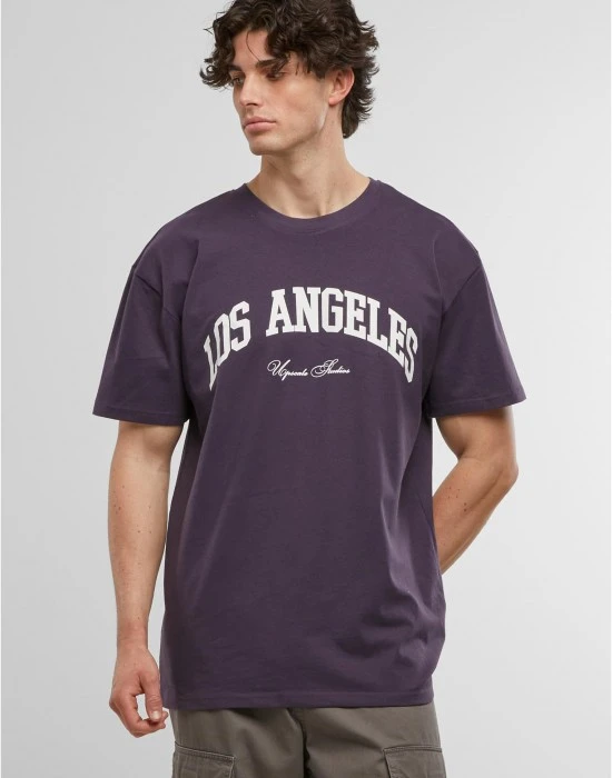 Тениска L.A. College Oversize Tee purplenight XXL