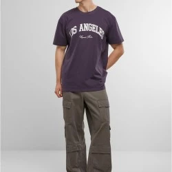 Тениска L.A. College Oversize Tee purplenight XXL