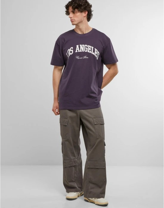 Тениска L.A. College Oversize Tee purplenight XXL