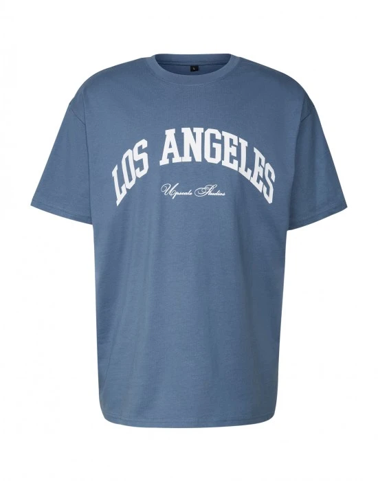 Тениска L.A. College Oversize Tee vintageblue XXL