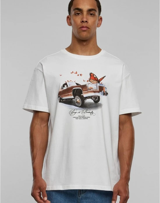 Тениска Pimp a Butterfly Oversize Tee white XXL