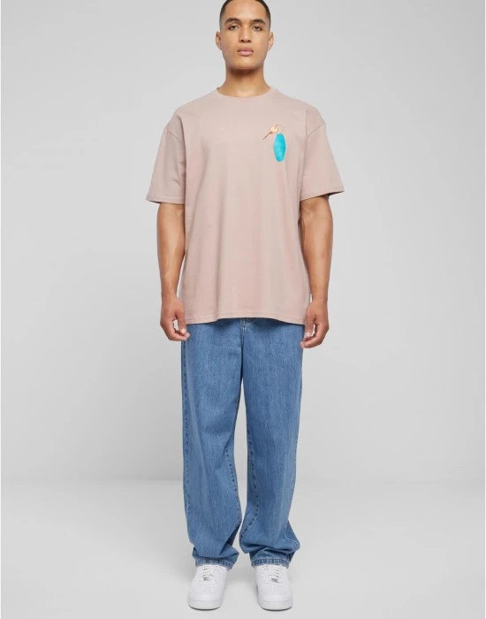 Тениска California Motel Oversize Tee duskrose XXL