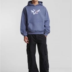 Vive La Liberte Oversize Hoody vintageblue XXL